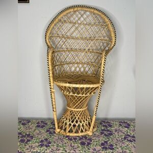 Vintage rattan miniature chair